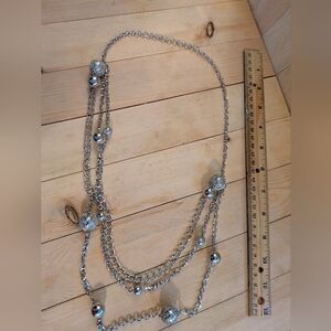 Elegant Silver Chain Necklace Costume Jewelry
